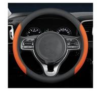 Car Wheel Cover Protector For Kia For Niro For Sorento For Picanto For Seltos For Carnival For K5 For Ceed Leather Car Steering Wheel Cover(O Aima Orange A)