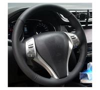 Car Wheel Cover Protector For Nissan 2013 For Teana 2014 For X-Trail For QASHQAI Cover Wrap Interior Car Steering Wheel Cover Artificial Leather(Dark Blue Thread)