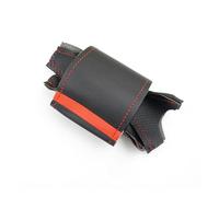 Car Wheel Cover Protector For Seat For Ibiza 2004 2005 2006 Car Interior Accessories Microfiber Perforated Leather Steering Wheel Cover Trim Steering Wheel Cover(Red bar-red line)