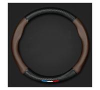 Car Wheel Cover Protector For Suzuki For S-Cross For Swift SX4 For Vitara For Jimny For Grand For Vitara For Baleno For Ciaz Car Carbon Fiber Anti-slip Steering Wheel Cover(Coffee color)