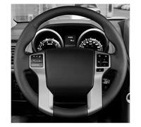 Car Wheel Cover Protector For Toyota For Land For Cruiser For Prado 2010-2017 For Tundra DIY Steering-Wheel Cover Wrap Car Steering Wheel Cover Braid(Brown Thread)