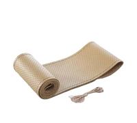 Car Wheel Cover Protector Genuine Leather Car Steering Wheel Cover With Needles Thread DIY Braid 37 38cm Anti-Slip Cowhide Steer Wheel Protector(Hole Beige)