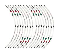 Car Wheel Edge Sticker | 16pcs Modified Decals On The Auto Rim Reflective | Bright Color Automotive Exterior Accessories for RV, Sedan, Motorcycle, Vault