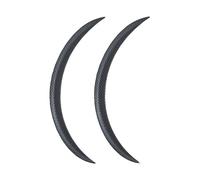 Car Wheel Eyebrow 2Pc Mud Flaps Guard Universal Trim Car Body Fender Flare Rubber Wheel Arches Eyebrow Lip Anti-scratch Strip Sticker(Carbon Fiber 32cm)