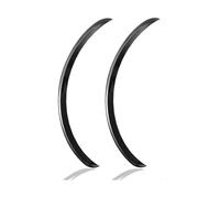 Car Wheel Eyebrow 2Pc Mud Flaps Guard Universal Trim Car Body Fender Flare Rubber Wheel Arches Eyebrow Lip Anti-scratch Strip Sticker(Black 43cm)