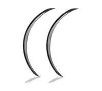 Car Wheel Eyebrow 2Pc Mud Flaps Guard Universal Trim Car Body Fender Flare Rubber Wheel Arches Eyebrow Lip Anti-scratch Strip Sticker(Black 73cm)
