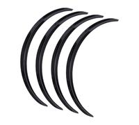Car Wheel Eyebrow For M&ercedes For B&enz A B C E S Class CLA GLK CLS Car Wheel Eyebrow Fender Flares Stickers 73cm/29'' Eyebrows(Glossy Black)