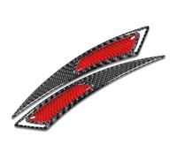 Car Wheel Eyebrow Sticker Styling Decorative Fender Flare Protector Trim Anti Collision Strips Carbon Fiber Car Wheel Fender(Red(black))