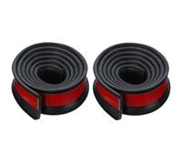 Car Wheel Flares Stick Universal Protection Rubber Arch Protector Fender 1.5M Anti-collision Strips Car Wheel Arch Guard(2pcs Black)