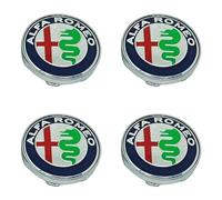 Car Wheel Hub Caps for Alfa Romeo Giulia 2016-2022 2023, Hub Center Cover Hub Centre Caps Wheel Hub Covers Wheel Center Caps ABS DustProof Anti Rust Replacement Accessories 4PCS