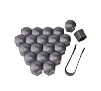 Car Wheel Nut Caps, 20 Pcs Car Wheel Nut Caps Protection Covers Auto Hub Screw Cover 17/19/21mm Multicolor(GRAY,17MM)