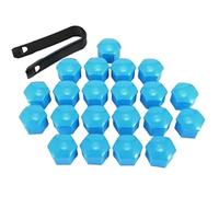 Car Wheel Nut Caps, 20 Pcs Car Wheel Nut Caps Protection Covers Auto Hub Screw Cover 17/19/21mm Multicolor(Blue,19MM)
