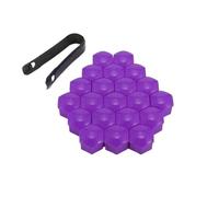 Car Wheel Nut Caps, 20 Pcs Car Wheel Nut Caps Protection Covers Auto Hub Screw Cover 17/19/21mm Multicolor(Purple,19MM)