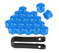 Car Wheel Nut Cover, 20pcs 21mm Nut Car Wheel Auto Hub Screw Anti-theft Cover Cap(Blue).-for lug nut cover