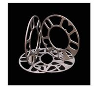 Car Wheel Spacers 4Pcs 3/5/8/10mm Alloy Aluminum Wheel Spacers Shims Plate For 4/5 Stud Wheel 4x100 4x108 4x114.3 5x100 5x108 5x110 5x115 5x120 Wheel Hub Spacers(4pcs 8mm)