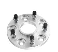 Car Wheel Spacers Aluminum Wheel Modification Widened Adapter PCD 5x114.3 CB 64.1mm Spacer 5x4.5 for Odyssey for Civic XRV for CRV(Silver,1PCS 25mm)