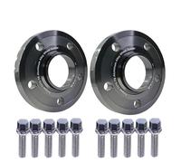 Car Wheel Spacers For BMW For 1/3/4/5/7/8Series I3 I4 Ix Ix3 For M3 X3 X4 X4M X5 X6 X7 Z4 2pcs Aluminum Alloy Wheel Spacer 5x112 CB 66.6mm(2pcs Adapter 15mm-BK)