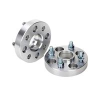 Car Wheel Spacers For Fit/Jazz Grace Brio/N-BOX N-ONE N-WGN 2Pieces 15/20/25/30/35/50mm PCD 4x100 CB 56.1mm Wheel Spacer Adapter Wheels Spacer Kit(2PCS 20mm Silver)