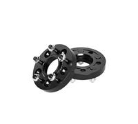 Car Wheel Spacers For Nissan For Kicks Flange Plate15/20/25/30/35mm 2/4pcs 5x114.3 CB66.1mm M12x1.25 Hub Centric Black Forged Wheel Spacer(2pcs 25mm)