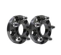 Car Wheel Spacers For Tesla For Model S For Model X M14xP1.5 2Pieces PCD 5x120 CB 64.1mm 7075 Forged Wheel Spacer Adapter 5 Lug Suit Wheel Spacer Adapter(2pieces Spacer 30mm-BK)