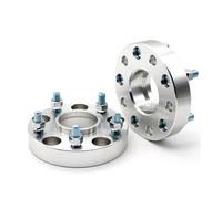 Car Wheel Spacers For VW 2Pieces 15/20/25/30/40/50mm PCD 5x100 CB 57.1mm Wheel Spacer Adapter 5 Lug Aluminum Wheel Spacer(35MM Silver Spacers)