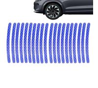 Car Wheel Stickers for Tyres,Reflective Rim Strip Sticker,20pcs Car Tire Warning Stickers Sticker Reflective Rim Strips | Bicycle Stickers Safety Decoration Stickers Stripbandsticke