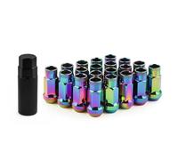 car Wheel Stud 20pcs Universal Steel Racing Lug Nut Steel Extended Open End Wheel Lug Nuts Wheel Hub Tyre Screw Bolt M12X1.5/1.25 RS-LN031(8,M12x1.5)