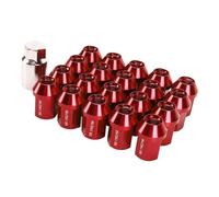 Car Wheel Stud Compatible With Mazda 6 For MPS 2005 2006 2007 20pcs M12x1.5 Wheel Lug Bolts Wheel Lug Nuts 35mm Closed End Tire Lug Nuts(Red)