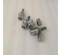 car Wheel Stud Compatible With Peugeot 206 308 3008 207 2002-2020 Chrome Wheel Screw Wheel Nuts Wheel Bolts Lock Nut Key Adapter 4pcs