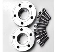 Car Wheels Spacer 2PCS 30mm Hub-Centric Wheel Adapter 5x112 PCD 66.6mm CB 12x1.5 Compatible With Benz For W208 W209 CLK 320 350 430 500 550 55 For AMG(Silver)