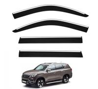 Car Wind Deflectors Chrome Molding For Alturas G4 MK2-400-450 2018-2022, Acrylic Rain Guards UV Protection And Weatherproof Reduce Noise