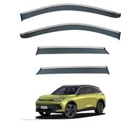 Car Wind Deflectors Chrome Molding For BAIC Magic Cube MK1 2022-2025, Acrylic Rain Guards UV Protection And Weatherproof Reduce Noise