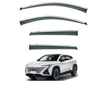 Car Wind Deflectors Chrome Molding For Changan Gravity UNI-T MK1 2020-2023, Acrylic Rain Guards UV Protection And Weatherproof Reduce Noise