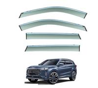 Car Wind Deflectors Chrome Molding For Wallys Wolf MK2 2020-2024, Acrylic Rain Guards UV Protection And Weatherproof Reduce Noise