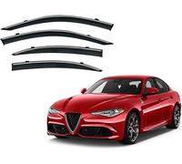 Car Wind Deflectors for Alfa Romeo Giulia 2015-Present, Deflector Shield Side Window Sun Rain Guards Window Visor Rain Guards Stick-on Fitment