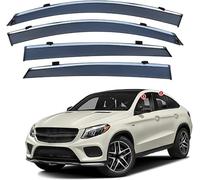 Car Wind Deflectors for Benz GLE-Class Coupe MK3-C292 2015-2019, Deflector Shield Side Window Sun Rain Guards Window Visor Rain Guards Stick-on Fitment