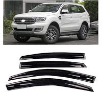 Car Wind Deflectors for Ford Everest 2016-2020, Window Visor Sun Rain Guard Smoke Guards Weather Shied Covers Window Deflector