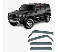 Car Wind Deflectors for Hummer H3 MK1 2005-2010, Deflector Shield Side Window Sun Rain Guards Window Visor Rain Guards Stick-on Fitment