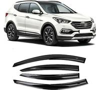 Car Wind Deflectors for Hyundai Santa Fe Santafe 2009-2018 Rain Guard Smoke Guards Window Visor Cover Sunlight Shield External Fitting