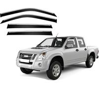 Car Wind Deflectors for Isuzu D-MAX MK1-RA-RC 2002-2010 PC, Deflector Shield Side Window Sun Rain Guards Window Visor Rain Guards Stick-on Fitment