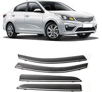 Car Wind Deflectors for Kia K2 Limousine 2017 2018 2019,Scratch Resistant Rain Protection Wind Deflectors Car Window Visors Accessories
