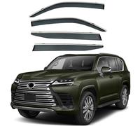 Car Wind Deflectors for Lexus LX500d/LX600 MK4-J310 2021-2025, Window Visor Sun Rain Guard Smoke Guards Weather Shied Covers Protector Accessories