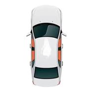 Car Wind Deflectors For Lincoln For Continental 2017-2021 Accessories Side Window Sunshade Mesh Magnetic Sun Visor Sunscreen Insulation Net Side Window Rain Cover(Rear right)