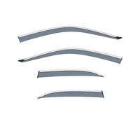 Car Wind Deflectors For Mazda 323 BJ 1998 1999 2000 2001 2002 2003 Side Window Visors Accessories Stainless Steel Shades Ventvisor Chrome Trim Strip Weather Shields