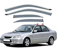 Car Wind Deflectors for Mazda 323 BJ 1998-2003 Deflector Shield Bugshield Side Window Sun Rain Guards Window Visor Car Accessories