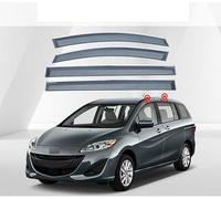 Car Wind Deflectors for Mazda5 2010-2019, Front Rear Side Door Window Wind Shield in Channel Sun Visor Rain Guard Smoke Shade Vent Covers Protector Accessories