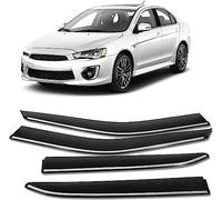 Car Wind Deflectors for Mitsubishi Lancer EX 2010-2018 Rain Guard Smoke Guards Window Visor Cover Sunlight Shield External Fitting