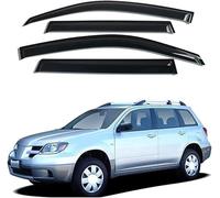 Car Wind Deflectors for Mitsubishi Outlander 2002-2006 Deflector Shield Bugshield Side Window Sun Rain Guards Window Visor Car Accessories