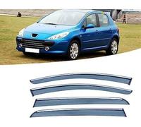 Car Wind Deflectors for Peugeot 307 2004+, Rain Smoke Guards Vent Cover Guard Windows Rain Strip, Side Door Window Visor Accessories