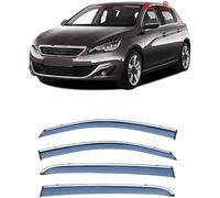 Car Wind Deflectors for Peugeot 308S Hatchback T9 2014-2020 Deflector Shield Bugshield Side Window Sun Rain Guards Window Visor Car Accessories